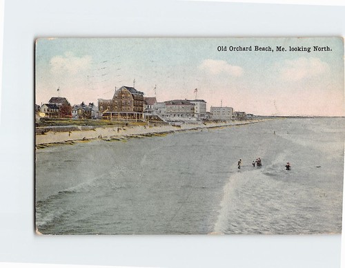 Postcard looking north old - postcard,