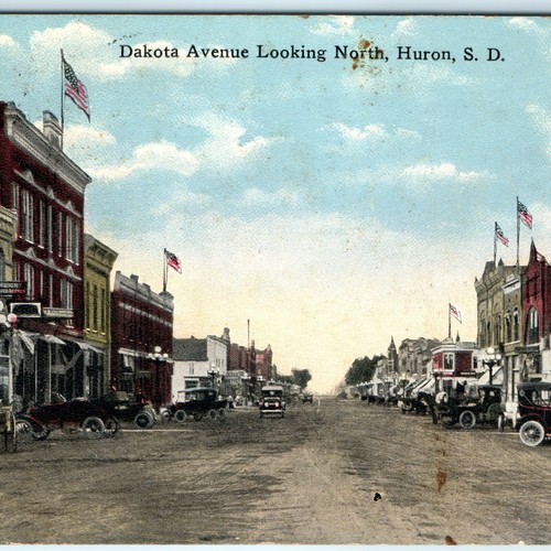 C1920s huron postcard - sd,